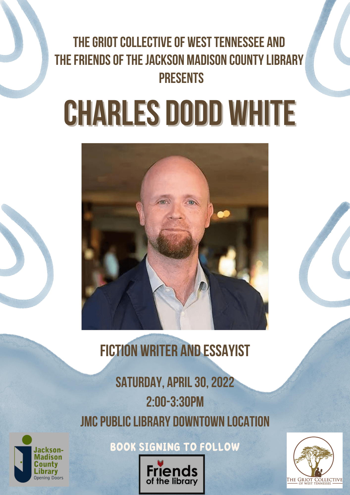 Charles Dodd White event flyer