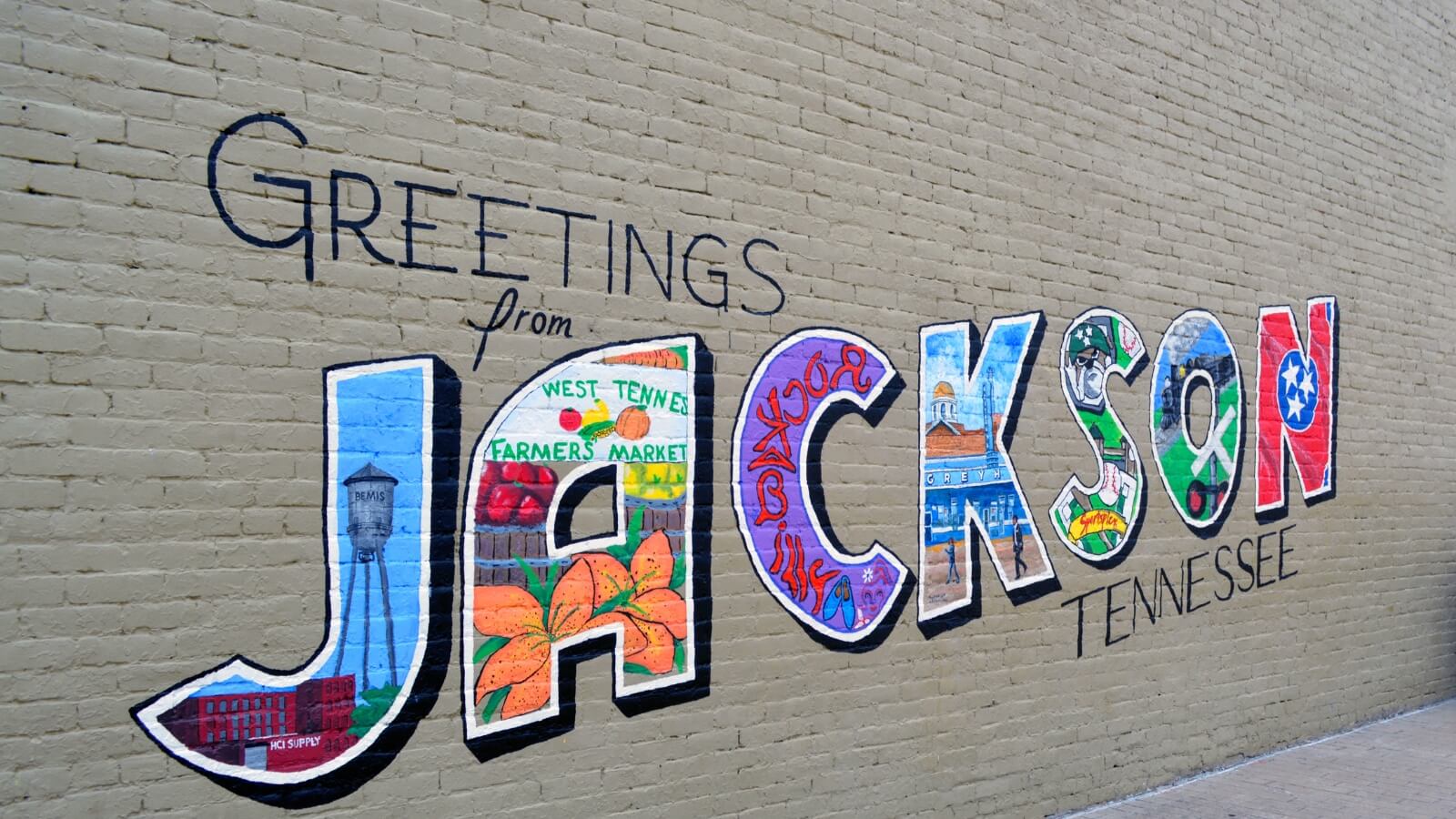 Greetings from Jackson TN Mural